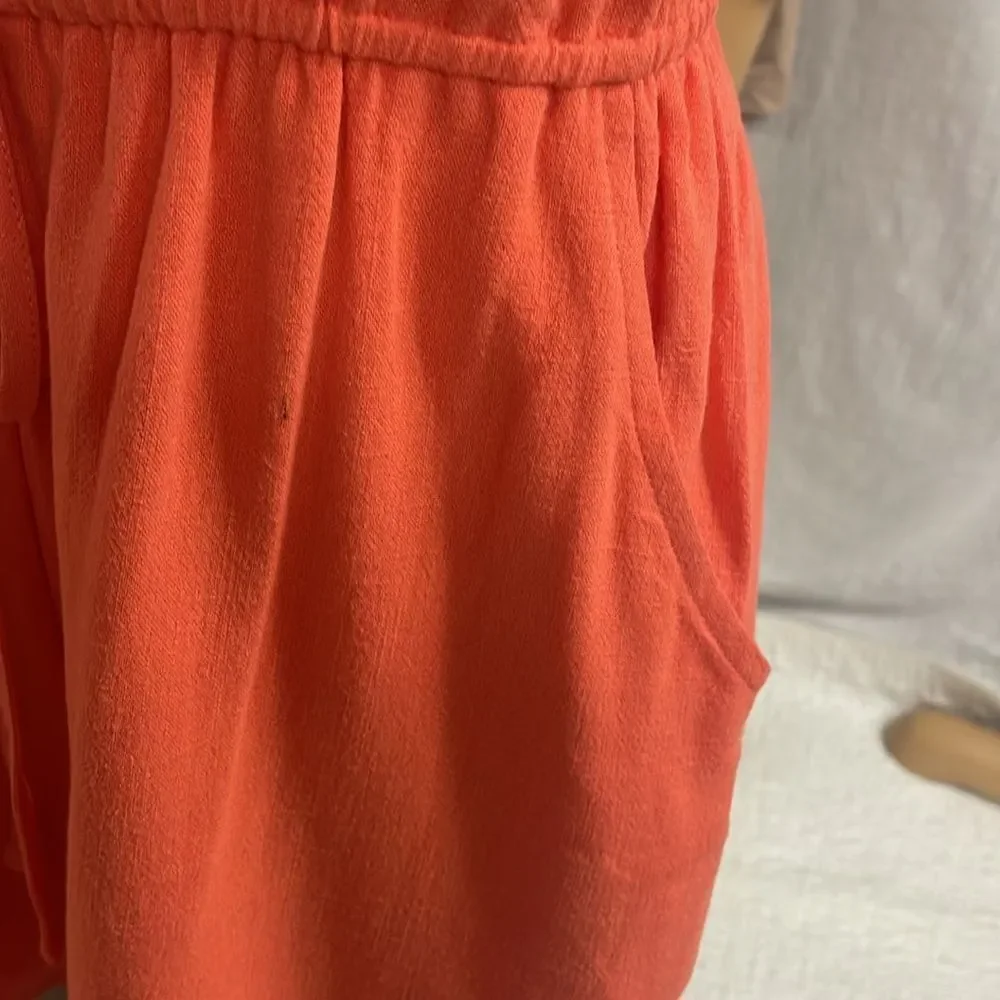 She + Sky romper, orange, drop shoulder, short sleeve Size S - Picture 5 of 5